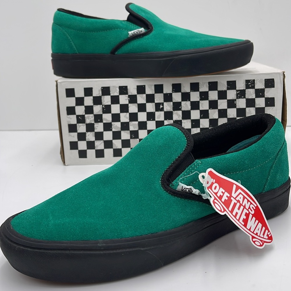 Vans WMNS Classic Slip-On Comficush Ultimate Green Sneakers - Picture 15 of 16